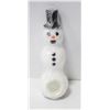 Image 1 : NEW 5" SILICONE SNOWMAN PIPE W/ GLASS BOWL