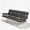 Image 2 : Charles and Ray Eames Teak and Leather sofa