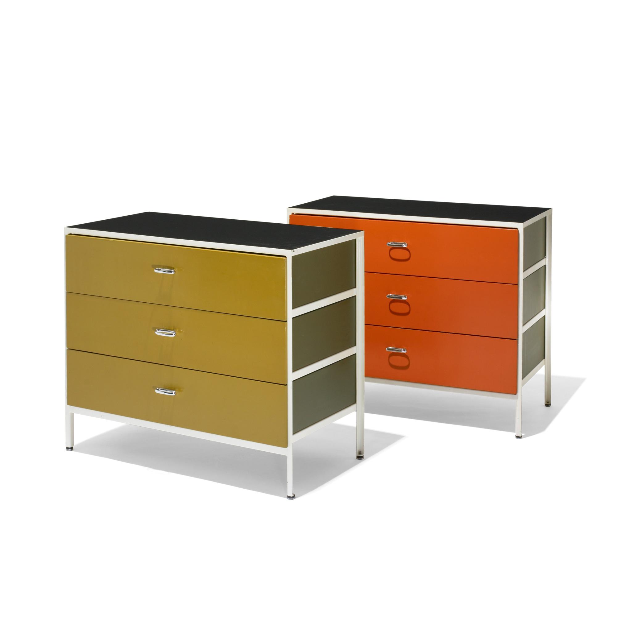 George Nelson Associates Steelframe Cabinets Models 4014 And