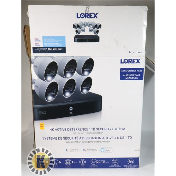 SEIZED ASSET: LOREX 4K ACTIVE DETERRENCE 1TB