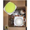 Image 1 : SEIZED ASSET: LARGE BOX OF ASSORTED DISHES