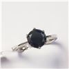 Image 2 : 10K WHITE GOLD BLACK DIAMOND(1.2CT) RING