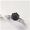 Image 3 : 10K WHITE GOLD BLACK DIAMOND(1.2CT) RING