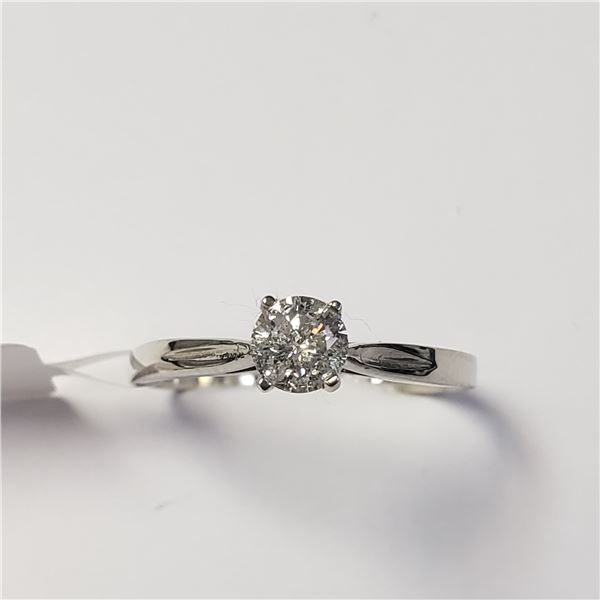 14K WHITE GOLD DIAMOND (0.3CT,I2,G) RING