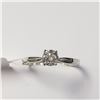 Image 1 : 14K WHITE GOLD DIAMOND (0.3CT,I2,G) RING