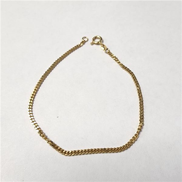 14K YELLOW GOLD 2.6G  7" BRACELET