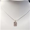 Image 2 : SILVER 18" NECKLACE