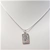 Image 2 : SILVER 18" NECKLACE