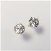 Image 2 : 14K YELLOW GOLD CZ   EARRINGS, MADE IN CANADA