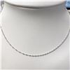 Image 2 : 14K WHITE GOLD 1.03G 15" NECKLACE