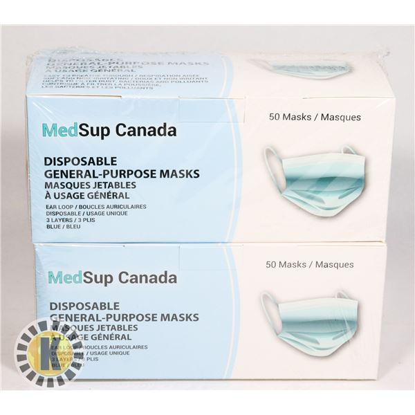 MEDSUP CANADA MASKS 50PK X2