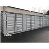Image 1 : *H/T* *W* GREY 40' 52,910 MAX CAPACITY INDUSTRIAL TRANSPORT CONTAINER WITH 4 DUAL SWING SIDE DOORS