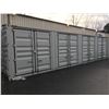 Image 2 : *H/T* *W* GREY 40' 52,910 MAX CAPACITY INDUSTRIAL TRANSPORT CONTAINER WITH 4 DUAL SWING SIDE DOORS