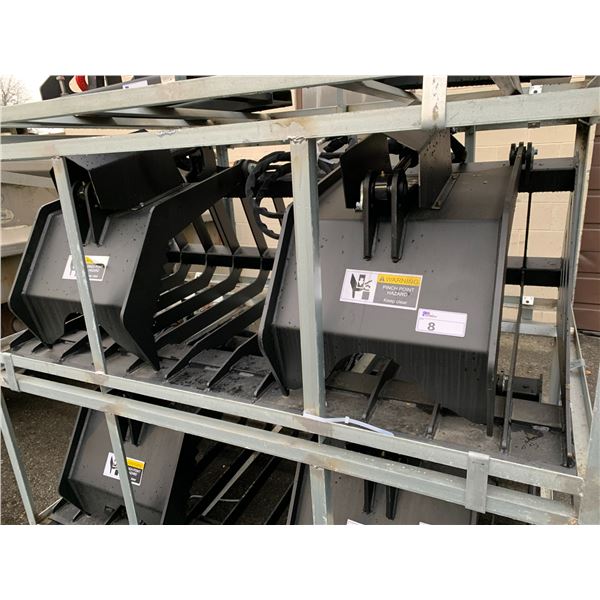 DUAL GRIP 72" HYDRAULIC SKID STEER GRAPPLE ATTACHMENT