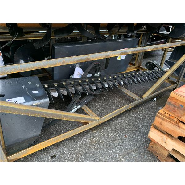 WOLVERINE 83" HYDRAULIC SKID STEER BRUSH CUTTING ATTACHMENT