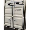 Image 1 : BEIGE PORTABLE OFFICE CONTAINER W88" X L142" X H99" WITH WINDOW AND LOCKING MAN DOOR