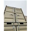 Image 1 : BEIGE PORTABLE OFFICE CONTAINER W78" X L98" X H89" WITH WINDOW AND LOCKING MAN DOOR