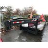Image 1 : TRAILTECH GOOSENECK TRIAXLE FLATDECK TRAILER APPROX 32' NO REGISTRATION, MUST TOW,