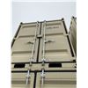 Image 1 : BEIGE PORTABLE OFFICE CONTAINER W78" X L98" X H89" WITH WINDOW AND LOCKING MAN DOOR