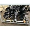 Image 2 : HYDRAULIC SKID STEER AUGER ATTACHMENT WITH 3 ASSORTED BITS