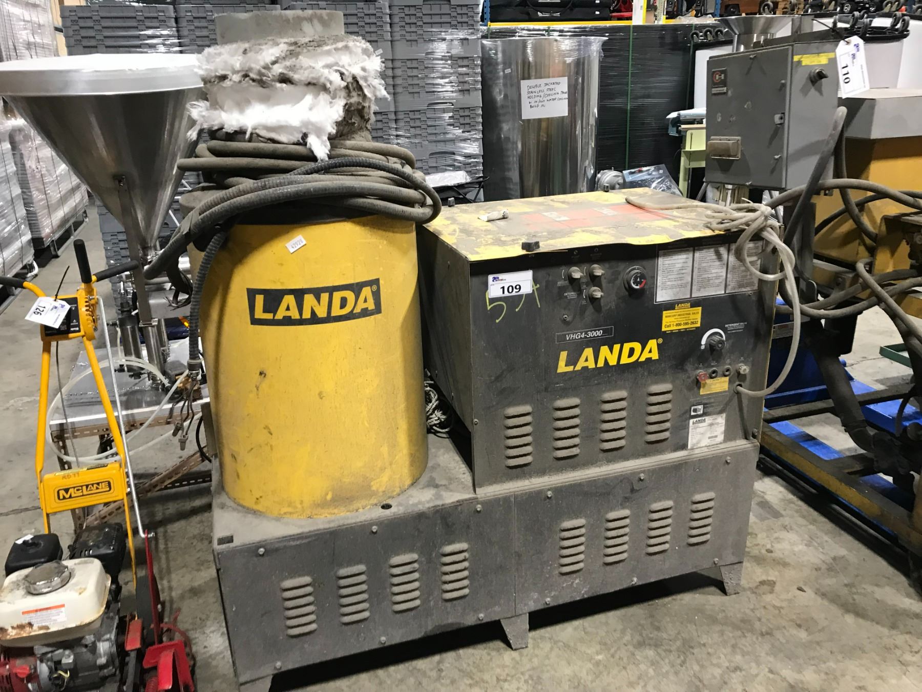 Landa Machine Prv LANDA VHG4-3000 NATURAL GAS/LP ELECTRIC 3000 PSI COMMERCIAL PRESSURE ...