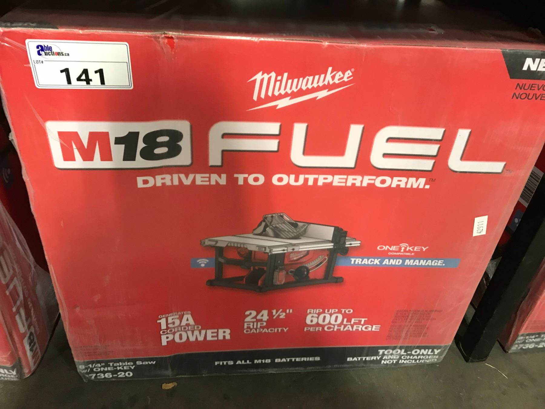 MILWAUKEE M18 FUEL 2736-20 8-1/4" CORDED / CORDLESS PORTABLE TABLE SAW ...