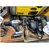 Image 2 : LOT OF ASSORTED POWER TOOLS INCLUDING MASTERCRAFT 7-1/4" ELECTRIC CIRCULAR SAW, HART CORDLESS DRILL