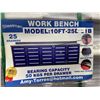 Image 3 : BLUE STEELMAN 25 DRAWER WORK BENCH H36" X W113" X D29" WITH ANTI-SLIP LINING LOCKING