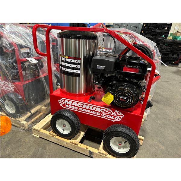 MAGNUM 4000 GOLD MOBILE DIESEL / GAS HOT WATER PRESSURE WASHER WITH WAND & HOSE