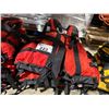 Image 2 : 3 SETS OF FORCE 6 .COM MEDIUM / LARGE RED RESCUE INSTRUCTORS PERSONAL FLOATATION VESTS
