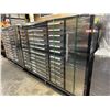 Image 2 : STEELMAN STAINLESS STEEL 35 DRAWER SINGLE DOOR TOOL CABINET 58"H X 86"W X 23"D WITH