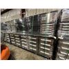 Image 2 : STEELMAN STAINLESS STEEL 30 DRAWER 2 DOOR WORKBENCH 71"H X 112"W X 25"D WITH ATTACHED HUTCH,