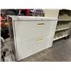 Image 2 : HON GREY METAL 2 DRAWER LATERAL FILING CABINET