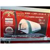 Image 2 : GOLDEN MOUNT 20' X 30' X 12' HIGH ROUND ROOF PE FABRIC BUILDING