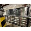 Image 2 : STEELMAN STAINLESS STEEL 30 DRAWER 2 DOOR WORKBENCH 71"H X 112"W X 25"D WITH ATTACHED HUTCH,