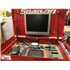 Image 2 : SNAP-ON RED MOBILE 3 DRAWER TOOL BOX SNAP-ON MODIS DIAGNOSTIC SYSTEM STATION WITH MONITOR AND
