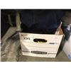 Image 1 : BOX OF ASSORTED TOOLS INCLUDING BOSCH CORDLESS IMPACT DRIVER WITH BATTERY, DEWALT DRILL (NO