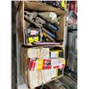 Image 2 : 5 BOXES OF ASSORTED HARDWARE, PARTS, HAND TOOLS, PORTABLE SPEAKER AND PARTS ORGANIZER WITH CONTENTS