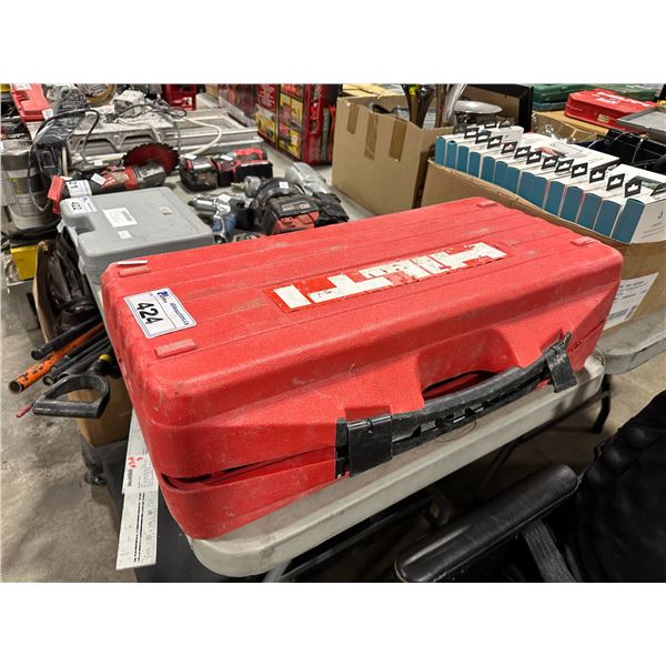 HILTI DG-150 HEAVY DUTY CONCRETE GRINDER WITH DPC-20 GRINDER POWER CONDITIONER AND CARRY CASE