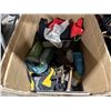 Image 3 : 2 BOXES OF ASSORTED ELECTRICAL CABLE, ASSORTED HAND TOOLS, CHAIN, PAIR OF 10 HOLE DRUM BRAKE, PAIR