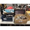 Image 1 : LOT OF ASSORTED SILVERWARE, BOX OF 3 IN 1 IPHONE 12 CHARGER/SCREEN PROTECTOR/CASE, BOX OF ASSORTED