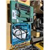 Image 1 : SUPERIOR JF-1850 PNEUMATIC NAILER WITH CARRY CASE, AND MAKITA ELECTRIC DRILL WITH CARRY CASE
