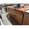 Image 2 : LIGHT WOOD 2 DOOR 2 DRAWER COMBINATION CREDENZA 71" X 22" X 29"