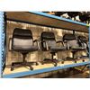 Image 1 : 3 BLACK LEATHER STYLE MID BACK MOBILE ADJUSTABLE OFFICE CHAIRS