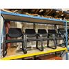 Image 2 : 4 BLACK METAL FRAMED PADDED CLIENT CHAIRS