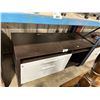 Image 2 : DARK WOOD / WHITE 2 DRAWER STORAGE OFFICE CREDENZA