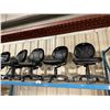 Image 2 : 4 BLACK LEATHER STYLE MULTI ADJUSTABLE STENO OFFICE CHAIRS