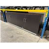 Image 2 : DARK WOOD 4 DOOR CREDENZA 85" X 16" X 29.5"