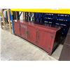 Image 2 : CHERRY 4 DOOR MODERN STYLE STORAGE CREDENZA