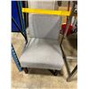 Image 2 : 2 BAR HEIGHT TABLES, GREY CHAIR & ASSORTED TABLE LAMPS